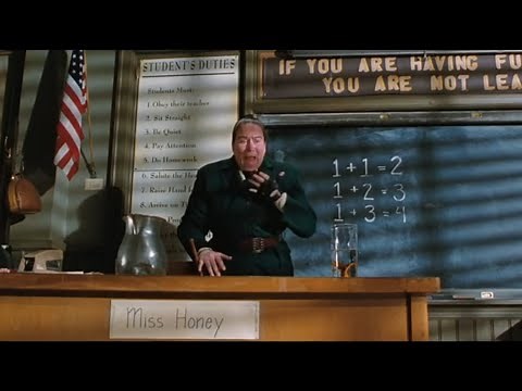 Matilda (1996) Miss Trunchbull teaches Miss honey's class