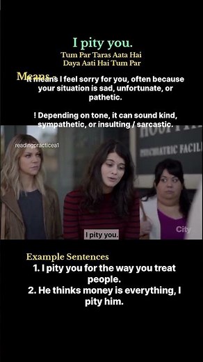 I pity you|