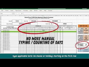 AUTOMATED SF2 (School Form 2)/Daily Learners' Attendance
