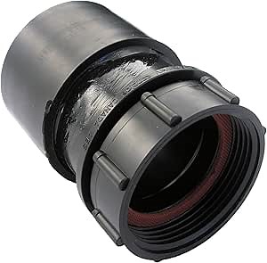 LASCO RV282 Swivel Tray Plug Adapted with 1 1/2-Inch Female Pipe Thread, ABS Black Plastic