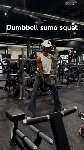 Dumbbell sumo squat