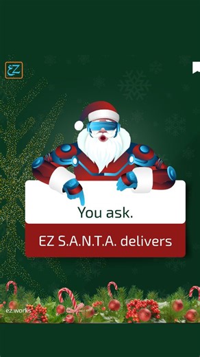 EZ on Instagram: "Introducing the EZ S.A.N.T.A. Toolkit — Bigger, Smarter, and Packed with 70+ Offerings! From quick-turn presentation designs to seamless business document translations, from AI-powered content creation to automated workflows that save your teams hours — this Toolkit has more solutions than you can imagine. Every time you think, “Oh, I wish someone could handle this…” — pop! Another EZ solution appears. Every workflow. Every function. Every team. Covered. With 70+ specialised of