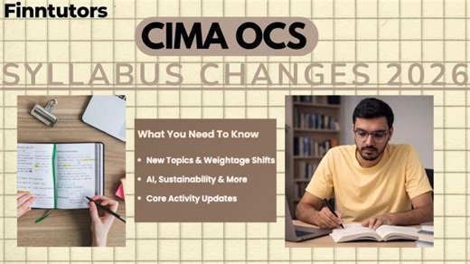 CIMA Operational Case Study 2026: Syllabus Changes Explained | Finntutors Academy