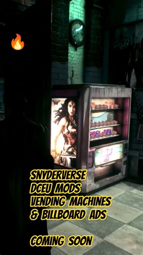 Batman Arkham Knight Mods - Snyderverse Art Vending Machines & Billboards #batman #snydercut #shorts