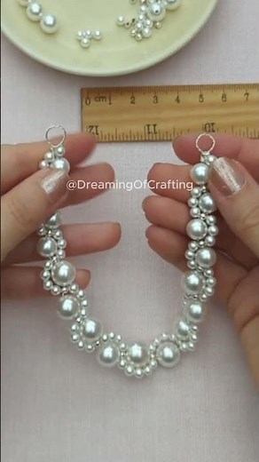 Let's Make a Pearl Headpiece with Chains #hairaccessories #diy #pearls