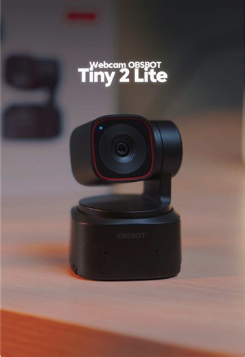 OBSBOT Tiny 2 Lite Webcam 4K dengan AI Tracking