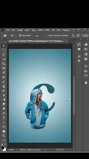 Letter C Portrait in 30 Seconds #photoshop #shorts