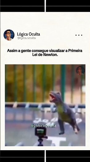 A FÍSICA define a Primeira LEI DE NEWTON desse jeito #advancedmaths #physicsfun