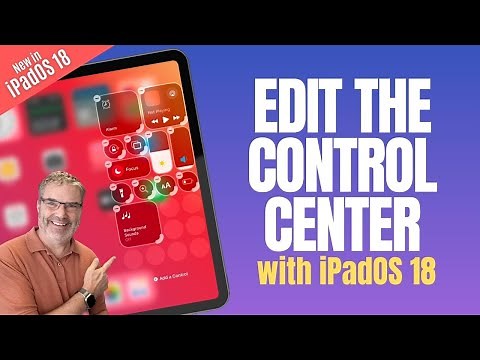 See what's NEW with the Control Center on your iPad and iPadOS 18!