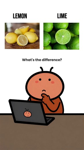 Lemon vs Lime Explained in 15 Seconds #foodfacts