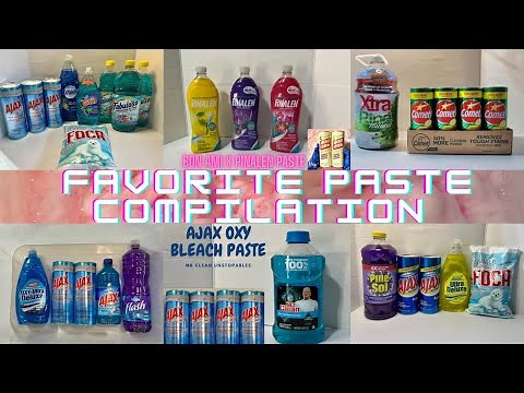 FAVORITE PASTE COMPILATION 🫧 ASMR SPONGE SQUEEZING PASTE | SUDSY PASTE