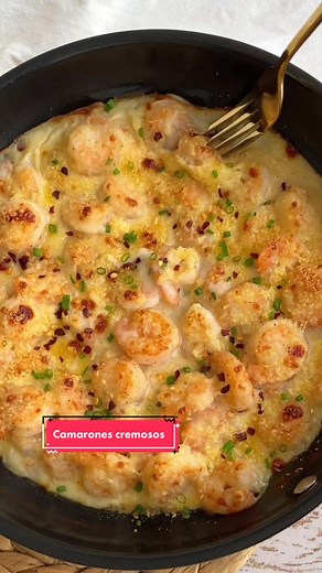 Camarones Cremosos: Receta paso a paso