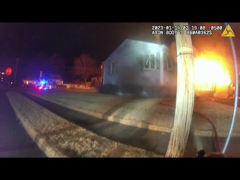HOUSE EXPLOSION: Police body camera captures devastating moments as house explodes