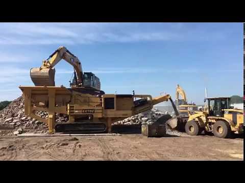 Extec C12 Primary Tracked Jaw Crusher demonstration @ Delta Machinery