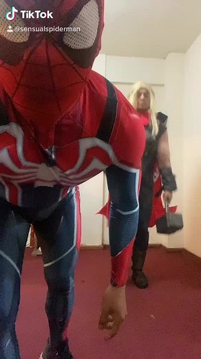 Sensual Spiderman and Sensual Thor | Aislinn Derbez