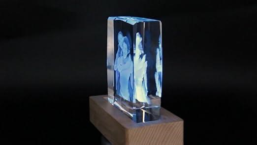 3D crystal photo cube