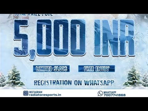 RADIATOR ESPORTS PRESENTS WINTER CUP PRE QUATERS LIVE MATCHES ❄️