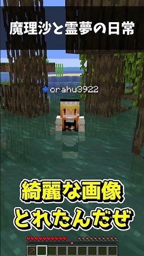レイマリの日常(？) #マイクラ #shortvideo #ゆっくり実況 #ゲーム実況 #ゆっくり実況から逃げるな #実況