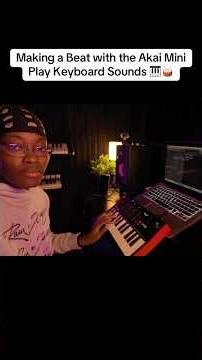 I used the sounds from this keyboard to make a beat #akaimpkminiplay #producer #minikeyboard