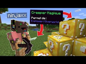 J'ai installé des Lucky Blocks Magique sur Minecraft..