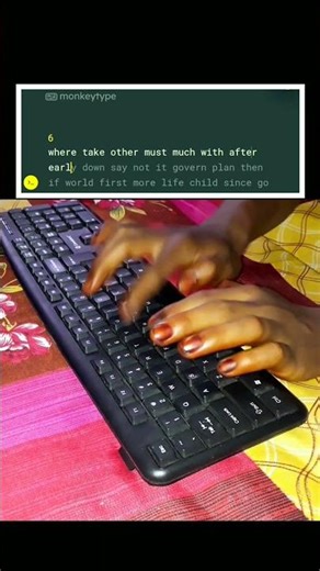 97 Wpm Speed 100% Accuracy | Fast Typing Speed Test #shorts