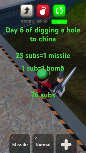 Day 6 of digging a hole to china #roblox