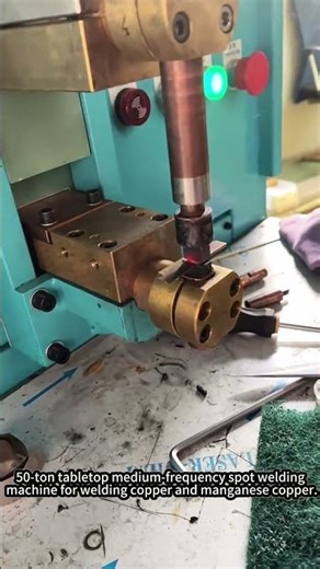 50 Type Tabletop Medium Frequency Spot Welding Machine for Welding Copper and Manganese Copper
