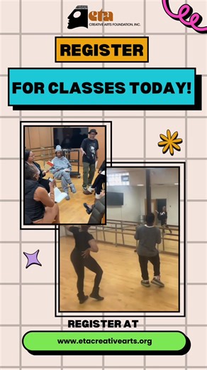 🎭 Adult Arts Classes at eta Creative Arts Foundation located at 7558 S. South Chicago Ave. Winter/Spring Session ends May 30, 2026! Register today at www.etacreativearts.org Where Passion Meets Performance Step into the spotlight. Sharpen your craft. Tell your story. Whether you’re returning to the stage or exploring performance for the first time, our adult classes are designed to inspire, challenge, and elevate artists at every level. 🎶 Musical Theater Sing. Dance. Act. Build confidence and 