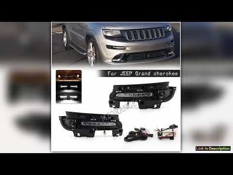 LED DRL Daytime Running Lights For Jeep Grand Cherokee SRT8 2012 2013 2014 2015 2016 Fog lights cov