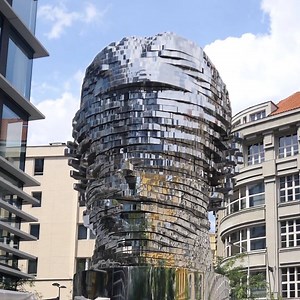 Challenge — can you pause the video to perfectly align Franz Kafka's full face? | Prague.eu