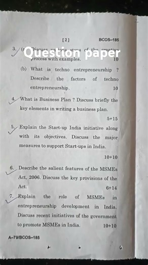 IGNOU exam question paper