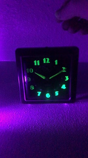 It turns out that the bell in this radium alarm clock still rings #radium #radioactive #radiumclocks #radiation