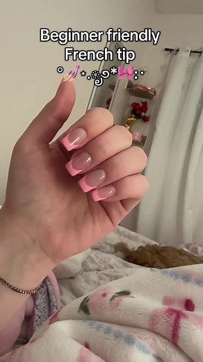 Beginner French Tip Nails Tutorial: DIY Beauty Hack