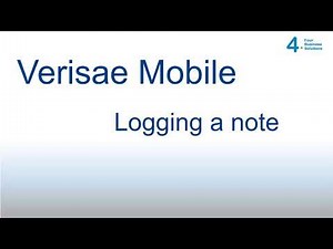 Verisae Mobile Training 4 - ETA update and Logging a Note