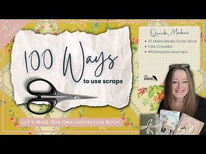 Mixed Media Scrap Block | 100 Ways to Use Scraps - Project #47 Stepping out of my Comfort Zone!