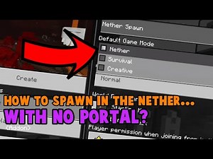 HOW TO SPAWN IN THE NETHER - Bedrock 1.16 - Addon