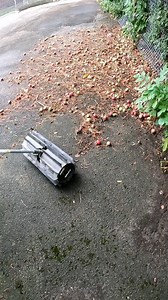 Power broom sweeping up some Apples 🍎 into a pile! #cleaning #cleaninghacks #clean #echo #landscaping #tools #reels | Landscaping_daily