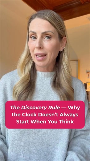 The statute of limitations doesn’t always start when you think it does. In many states, the “clock” for filing a malpractice claim begins when the injury is discovered — not when it happened. That’s called the discovery rule. Here’s what it means for healthcare providers: ⏱ A claim might still be valid long after treatment ends. 💼 It keeps your exposure window open longer than you expect. 🛡 It makes tail coverage even more important — especially for those leaving a job or changing insurance ca