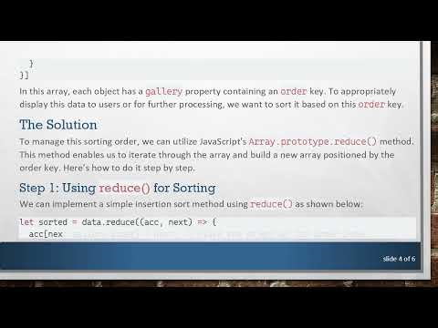 How to Efficiently Sort Array Data by Order Key in JavaScript