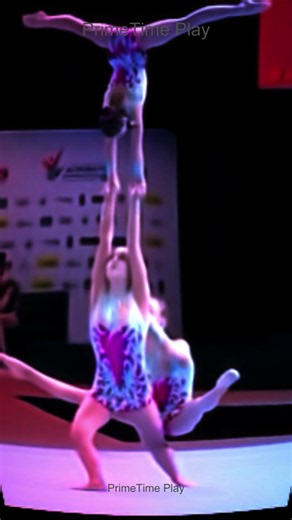 Incredible Women's Acrobatic Gymnastics Performance! 🤸‍♀️ #acro #skills