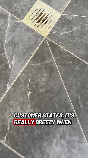 Bluetooth shower waste! Downside customer states it a little breezy! Also keeps losing connection Should we change it ? #customerstates #breezy #bluetooth #tradie #funny
