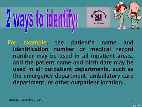IPSG #1 Correct Patient Identification