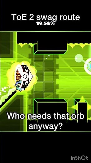 ToE 2 secret way/swag route #geometrydash #gd #shorts