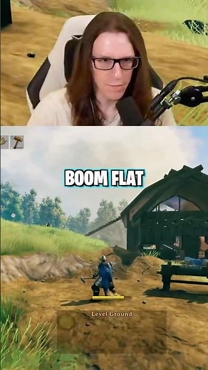 This is how you get perfect flat ground in Valheim #valheim #valheimtips