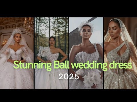STUNNING BALL GOWN WEDDING DRESS COMPILATION .