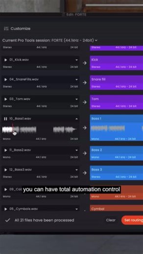 Free to active Pro Tools customers: Forte for Pro Tools automates time-consuming import and export workflows with the click of a button ▶️ avid.com/resource-center/forte Forte Audio #forte #forteaudio #import #export #bouncing #musicproduction #daw #avidprotools #protools #avid | Avid Pro Tools