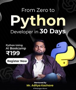 7.4K views · 99 reactions | Unlock Your Dream Career in Just 30 Days!  Learn from industry experts, work on real-world projects and become a proficient Python developer with our intensive cohort. | AIforTechies.ai | Facebook