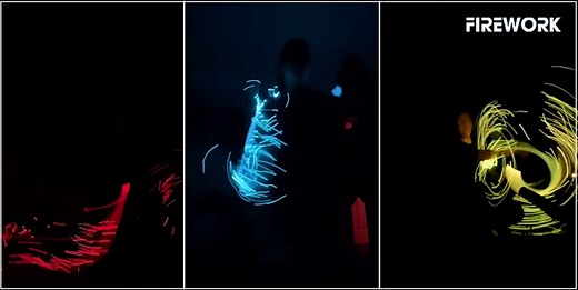 Fiber Optic Whip, LED Fiber Optic Dance Whips - 360° Swivel Pixel Rave Whip Toy - Super Bright More than 40 Color Effect Modes - Light up Dancing, Party, Music Festival, Christmas Carnival