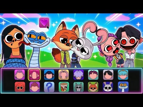 Kpop Demon Hunter Rumi and Jinu VS ZOOTOPIA 2 Sprunki Mod | Huntrix sticker DIY