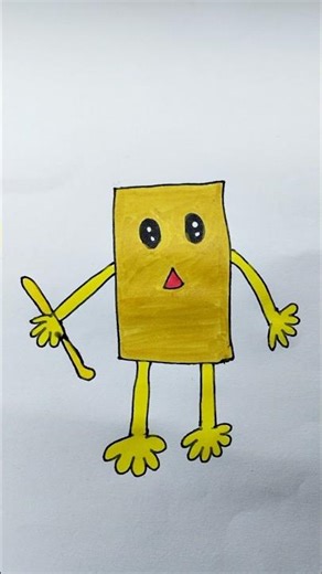 Tuntun Sahur Easy Drawing Tutorial | Kids Art Step by Step